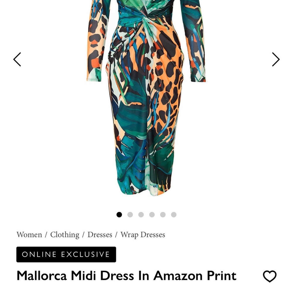 Mallorca- Tropical Print Twist- Dress - Picture 7 of 7